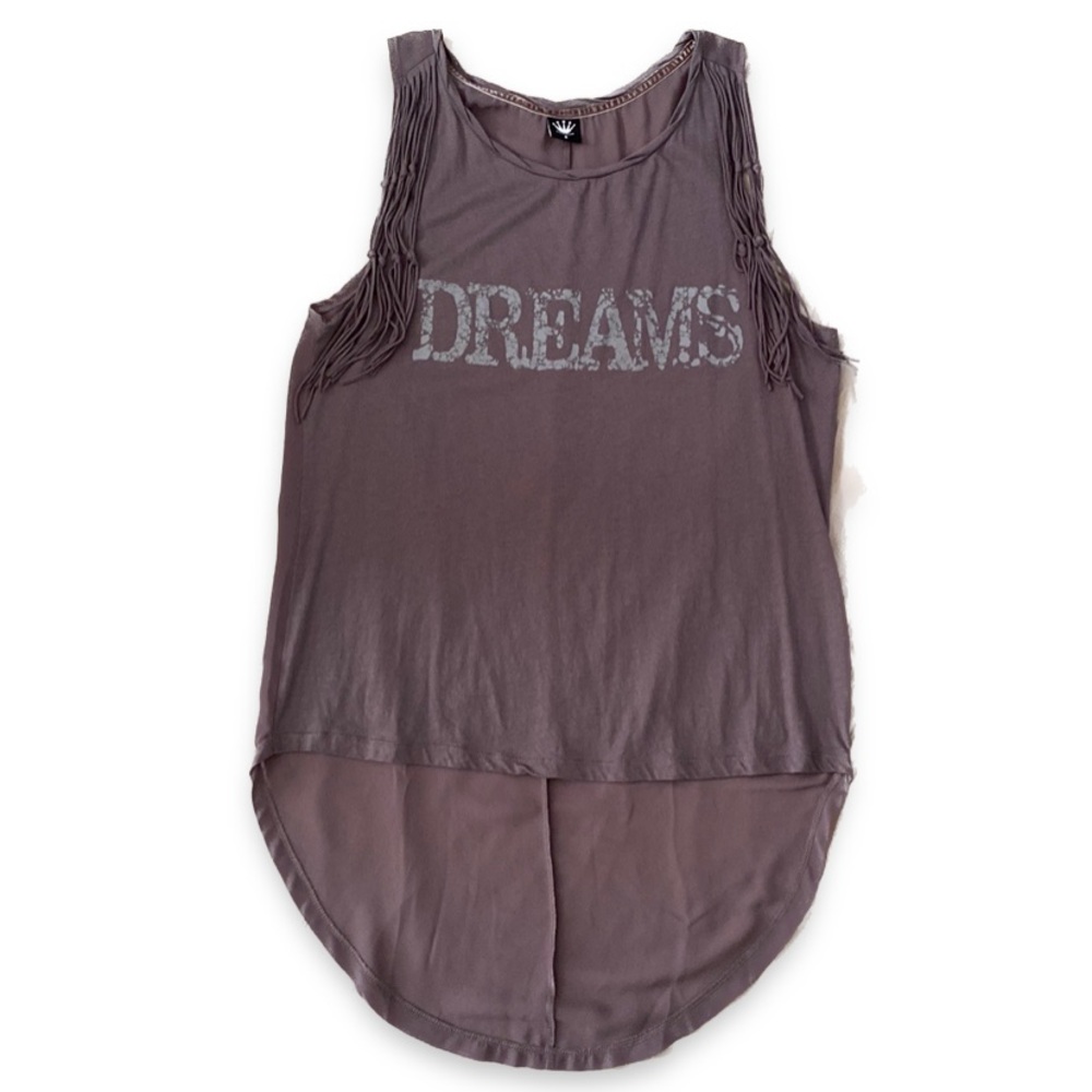 “Dreams” Partial Sheer Tank
